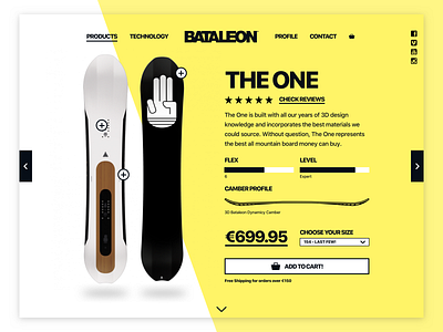 Daily UI Challenge #012 Snowboard ecommerce page bataleon daily daily challange daily ui 012 daily ui challange dailyui dailyui challenge design ecommence ecommerce design interface item page sketch snowboard snowboards ui ui elements web web design website