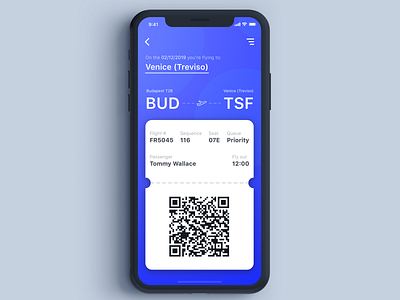 Daily UI Challenge #024 - Boarding Pass