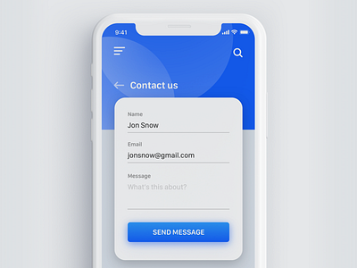 Daily UI Challenge #028 - Contact us