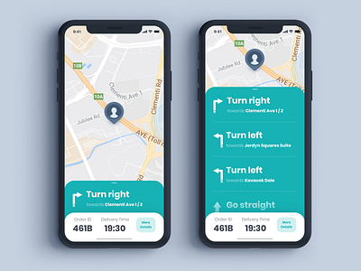 Daily UI Challenge #029 - Deliveroo Rider app GPS. app app design daily daily 100 challenge daily challange daily ui 029 daily ui challange dailyui dailyui challenge delivery design gps interface iphone map sketch ui ui elements