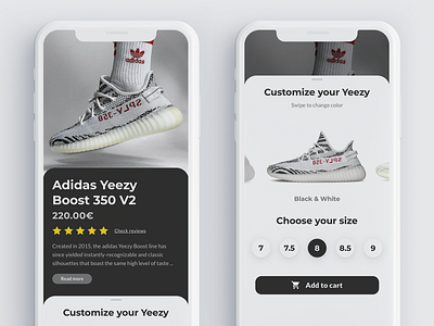 Daily UI Challenge #033 - Customize Product UI