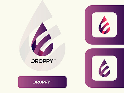 DROPPY ABSTRACT BRAND IDENTITY LOGO DESIGN abstract logo apps icon brand identity brand identity design branding busniess colorful concepts corporate design illustration logo design logo exploration logo mark logo trends 2020 logotype modern logo popular design sketch website