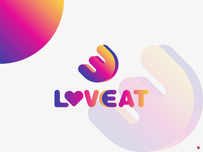 "Love Eat" Modern Abstract Logo Design abstract app branding branding design corporate design drawing eat icon identity illustration logo love mark minimalist logo design modern pencil simple sketch timer website