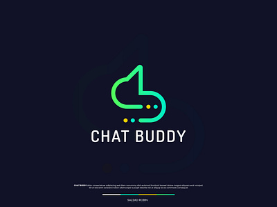 CHAT BUDDY Logo Design for Social Media Network Platform abstract logo adobe illustrator brand identity branding chat app chatting clean colorful facebook graphic design illustration logo design luxury logo modern logo professional social network technology vector vintage