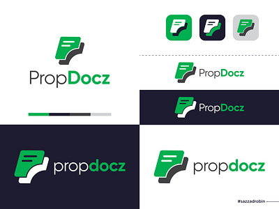 P letter Logo Design | PropDocz Real Easte Logo Design