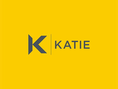 Katie Logo Design adobe illustrator brand identity branding design graphic design k mark lettering logo logo design minimal modern professional