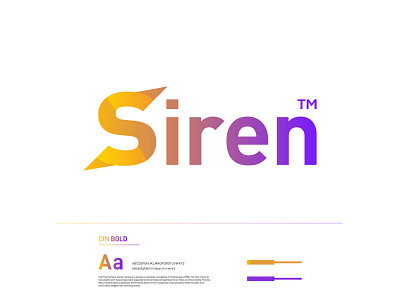 Siren Logo abstract agency alert app logo art brand identity branding business logo colorful creative design emergency gradient logo icon logo logo designer minimalist modern logo typography