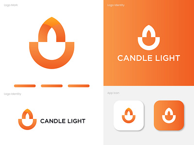 Candle Light Logo - Letter Logo - Modern Logo