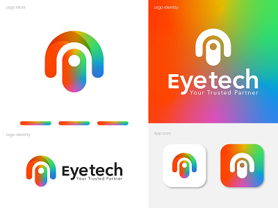 Eyetech - Modern Gradient Letter Mark Logo Design Branding app brand identity branding business logo creative design et logo explore gradient graphic design letter logo logo logo design logo designer mark marketing minimal modern professional technology