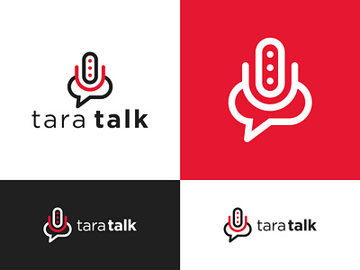 Branding Logo Design for Tara Talk app brand identity branding business chat logo dating design graphic design illustration logo logo design logotype microphone logo minimal modern music professional radio studios voice logo