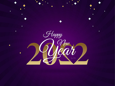 Happy New Year 2022 Poster Design