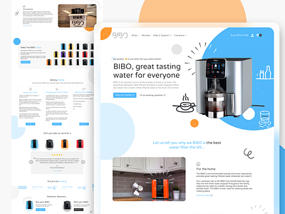 Water Dispenser Site design ui ux web