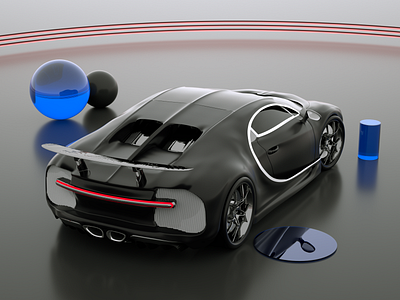 Bugatti Monster 3d art direction branding bugatti c4d car concept design illustration iran modeling motion design octane tehran texture