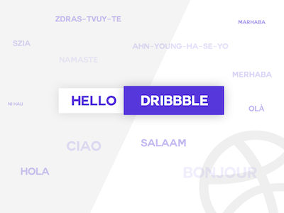 Hello Dribbble