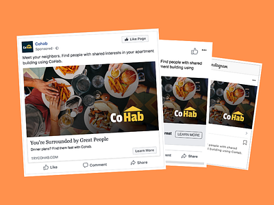 Cohab Facebook Campaign facebook facebook ads instagram ads social media ads