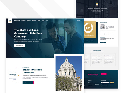 MultiState branding design home home page landing lobbying slider ui ux web web design website