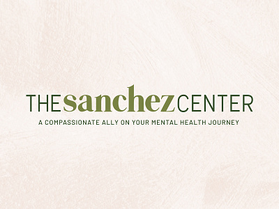 The Sanchez Center branding branding concept color palette concept design logo rejected logo rejected logos therapy typography