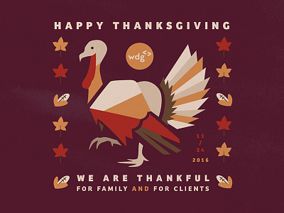 Happy Thanksgiving geometric illustration thanksgiving turkey