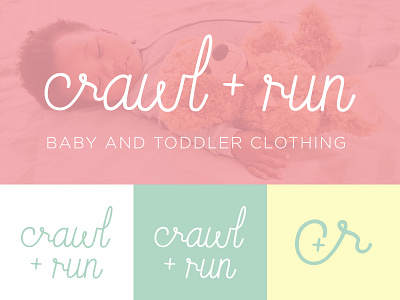 Crawl Run logo babies brand clothing crawl logo run toddlers