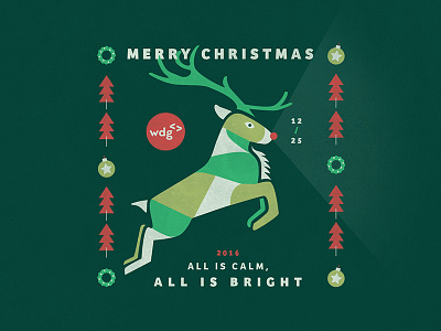 Merry Christmas christmas holiday illustration reindeer