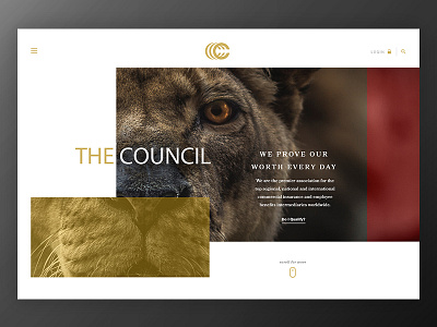 Council Concept event home minimalist mockup news ui ux web