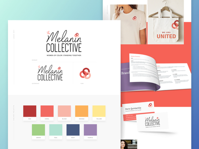 The Melanin Collective - Brand Identity brand icon identity logo logo mark packaging photoshoot secondary logo