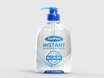 Simple Hand Sanitizer Label Design