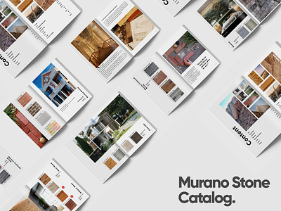 Murano Stone Catalog catalog design minimal products