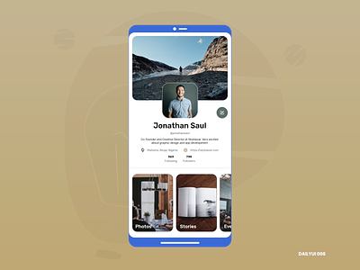 User Profile - DailyUI 006 dailyui dailyui 006 profile social network socialmedia user profile