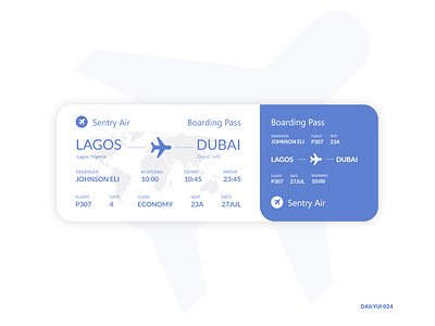 Boarding Pass airline airplane airport arrival boarding pass daily ui 024 dailyui departure flight flight ticket travel uiux