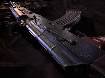 AK47 3d cgi vfx coronarender