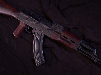 AK47 3d 3dsmax cgi vfx design