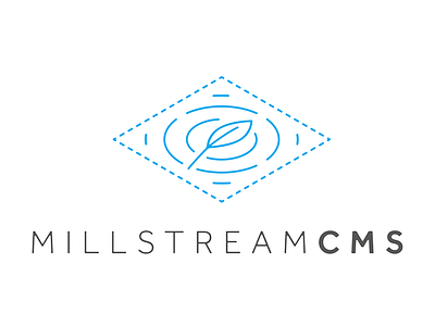 Millstream CMS Logo identity logo mark symbol