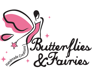Butterflies & Fairies logo branding branding design illustrator logo logo design logodesign logotype