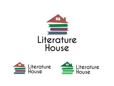 Literature House Logo brand branding design illustrator logo logodesign logos logotype