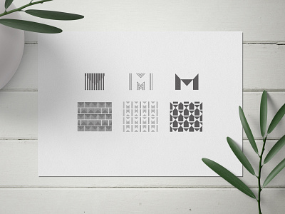 M logotype concepts + patterns