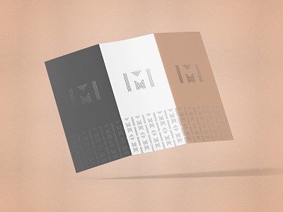 Thin Lines M logomark + pattern brand branding design graphic design lettermark logo logo design logotype minimal vector