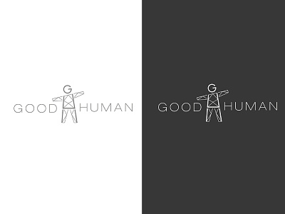 Good Human logo brand design graphic design human logo logo design logotype man minimal vector