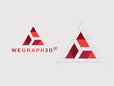 Logo Design for a Visual Marketing Agency WeGraph3D brand branding design graphic design logo logo design logotype vector