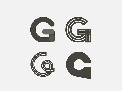 G lettermarks brand branding design graphic design illustration lettering lettermark logo logo design logotype minimal typography vector