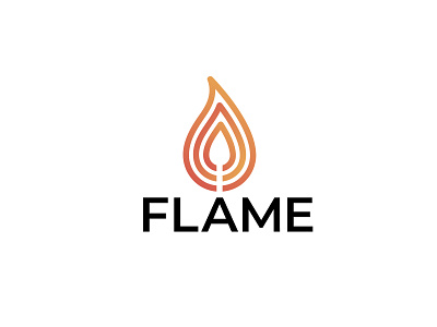 Flame Logo for #dailylogochallenge brand branding dailylogochallenge design fire flame graphic design illustration logo logo design logotype minimal vector