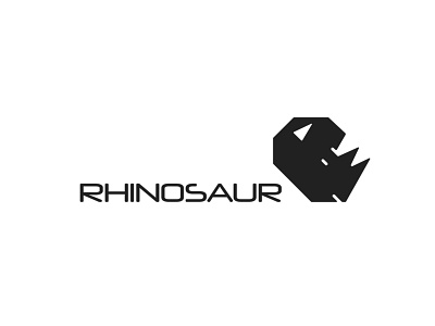 Rhinosaur Logo animal brand branding design dinosaur graphic design illustration logo logo design logotype minimal rhino vector