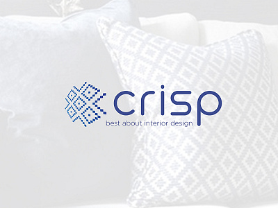 CRISP logo concept for a blog about interior design brand branding design graphic design illustration logo logo design logotype minimal vector