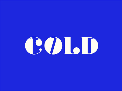 Cold design display font letterforms type typeface typogaphy