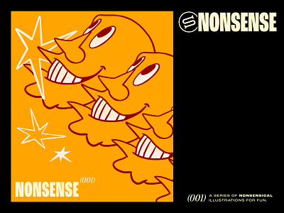 NONSENSE (001) design fun graphic illustration procreate type typography