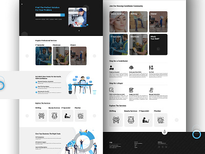 Online Agency landing page branding design head shot header header design illustration ux we design web website