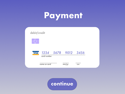 Daily UI #2 | Payment Screen dailyui 002 design ui web