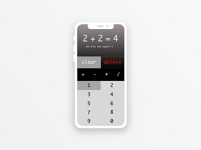 Daily UI #4 - Design A Calculator calculator dailyui004 mathdesign