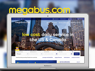 Megabus Redesign content strategy design designer megabus redesign refresh ui user experience user interface ux visual design web design