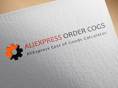 Aliexpress Order Cogs Logo Design branding logo